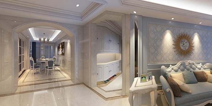 A光头强-宝蓝-效果图-装修设计方案