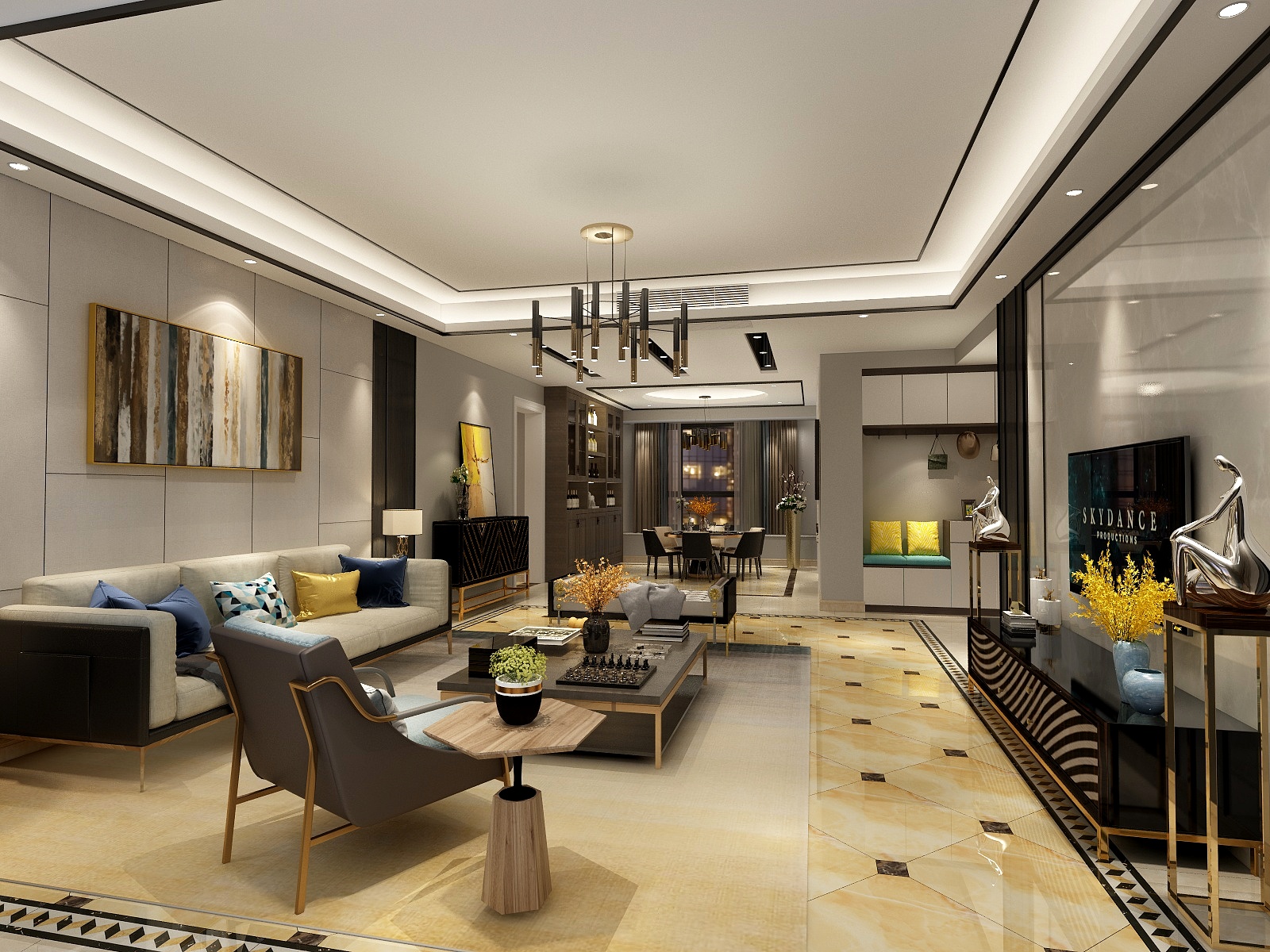 全屋定制阿德-廉江碧桂园剑桥郡3栋1201现代风格-装修设计方案