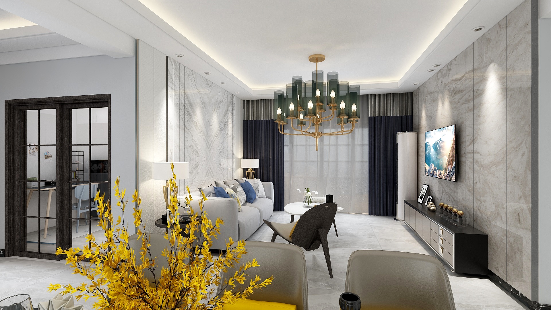 汇米设计工作室-新中式-装修设计方案