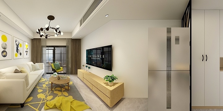 SOX教教员-恒彩装饰湾上风华11-702北欧风格-装修设计方案