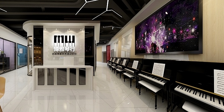 宫高宇-博雅琴行-装修设计方案