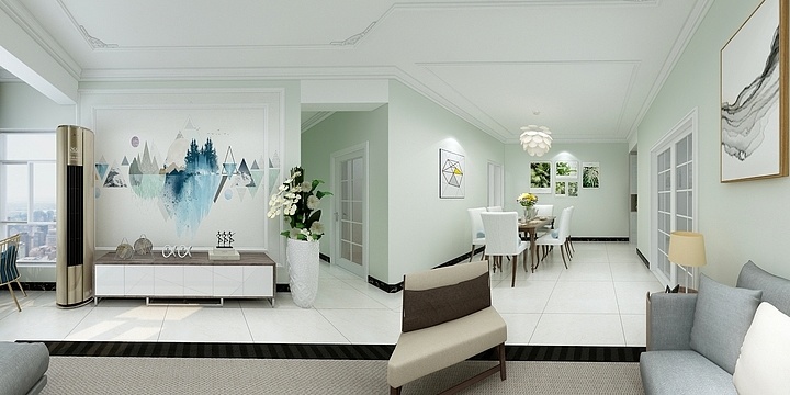 雪之幻-插花小区带吊顶的-装修设计方案