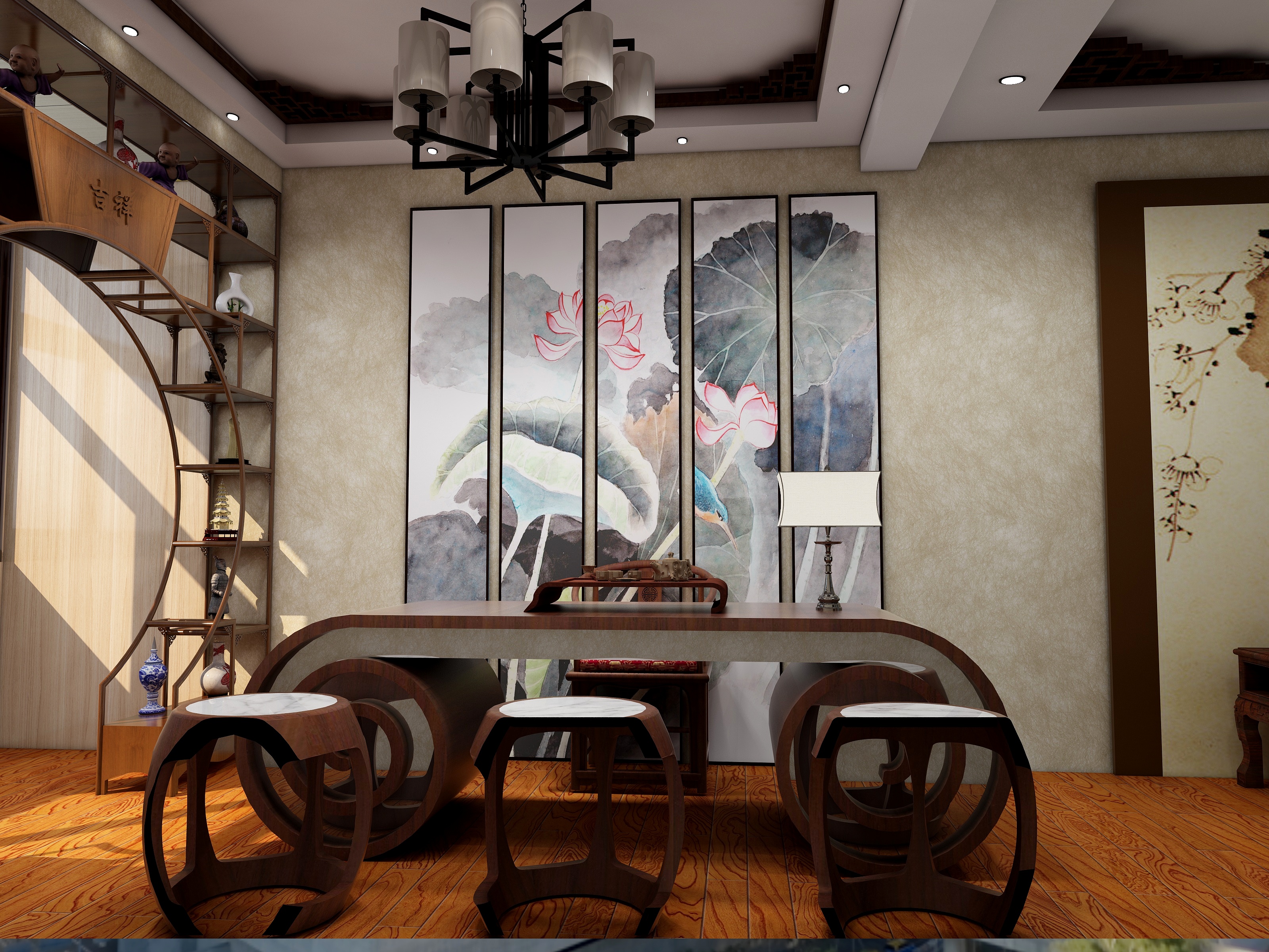 麻雀设计-丽豪名酒汇二楼改造装修方案-装修设计方案