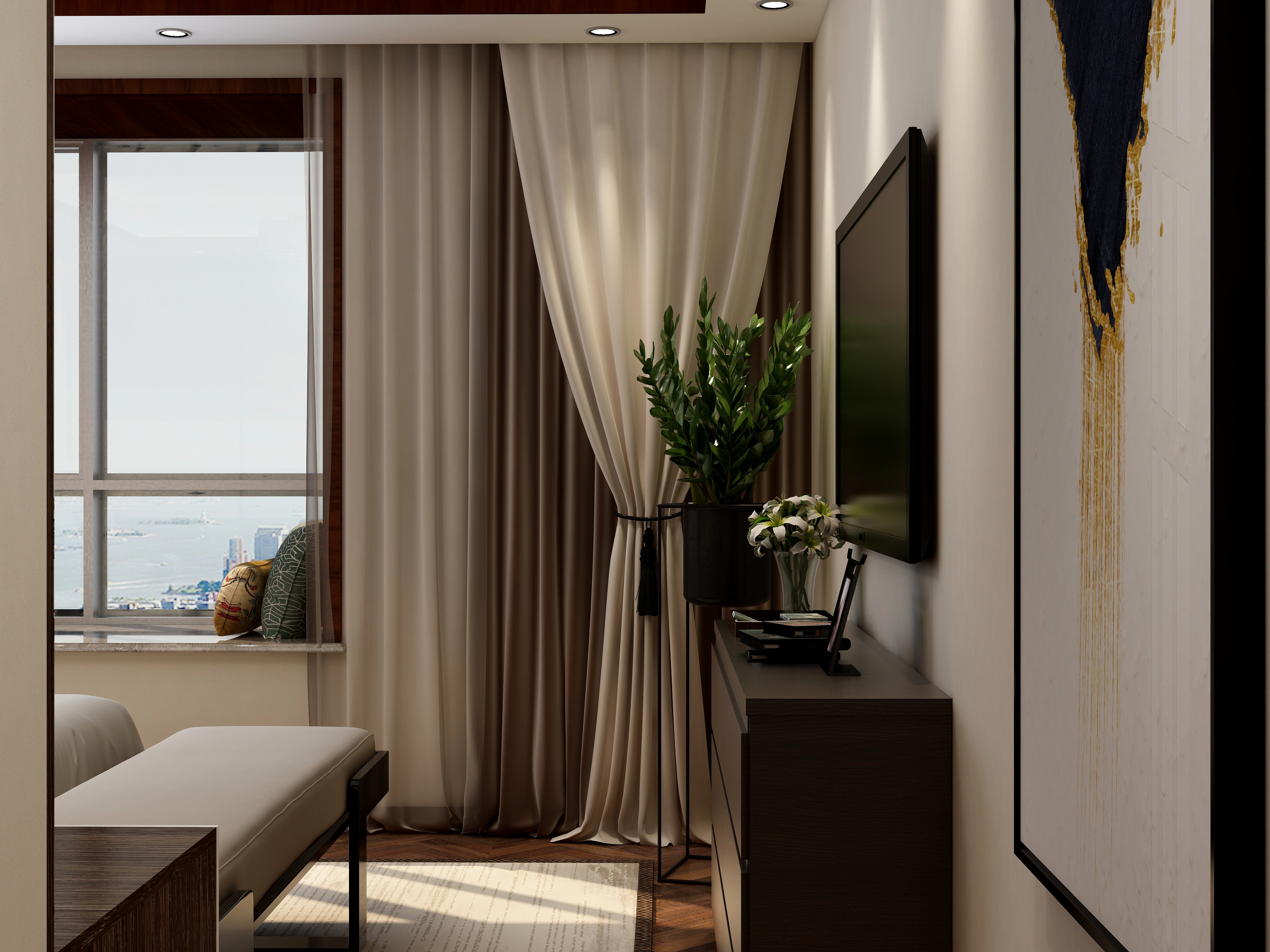 滕州一吕显云-144方新中式四居装修效果图