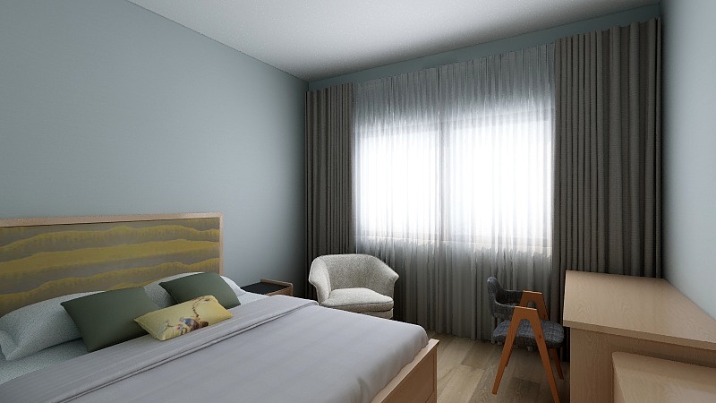 室内设计辰江-单人间-装修设计方案