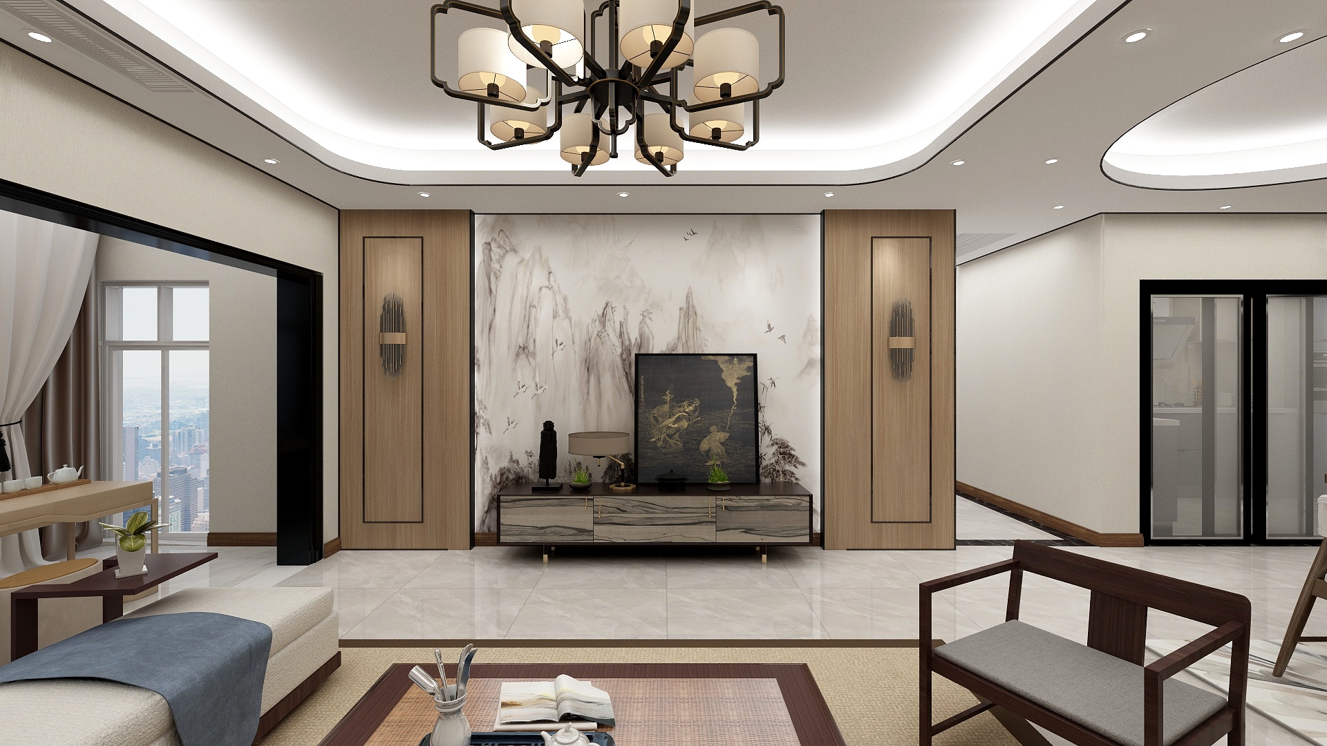 南充三宅装饰设计有限公司-成都聚洋装饰--南山府邸140平中式案例-装修设计方案