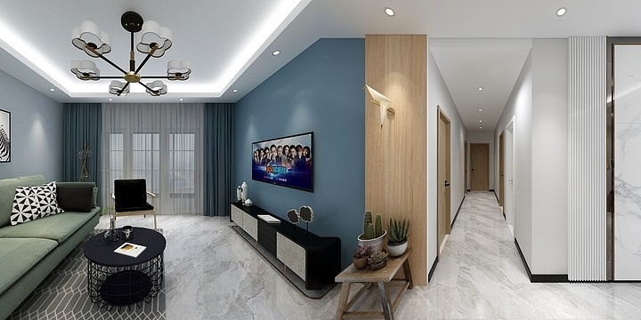 室内空间设计1230-豪洋K城栋1号平面图-副本-装修设计方案