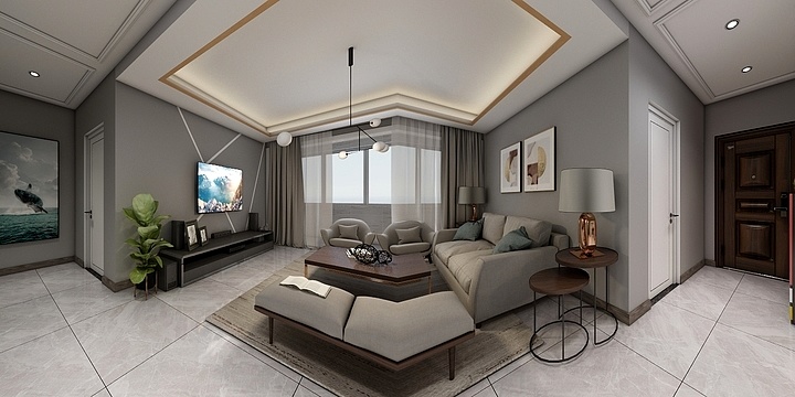 相锦鲤-錦華御府-123㎡(轻奢)-装修设计方案