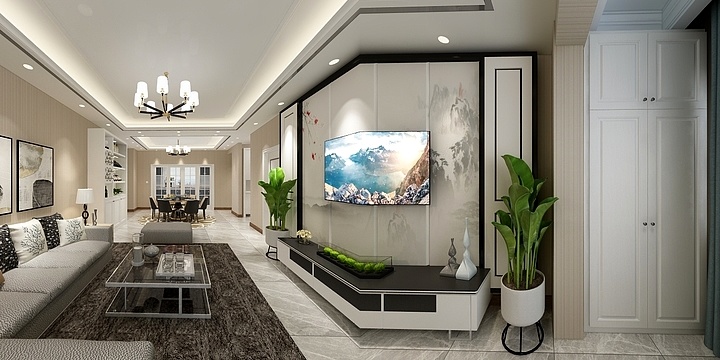 董芳杰-沈阳美的时代城109.00㎡A户型3室2厅2卫1厨-副本-副本-装修设计方案