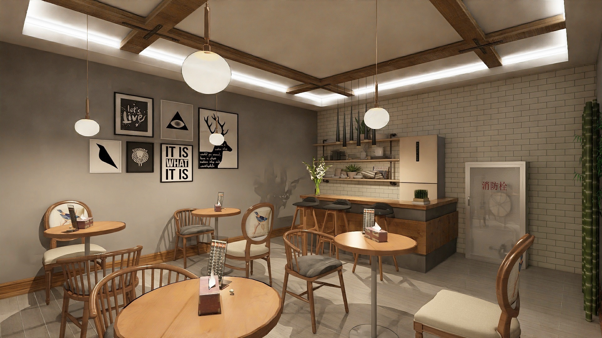 英子198588-四层咖啡厅-装修设计方案