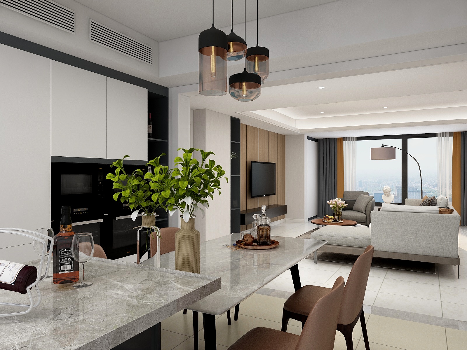 小鱼h.-197方现代四居-副本-装修设计方案