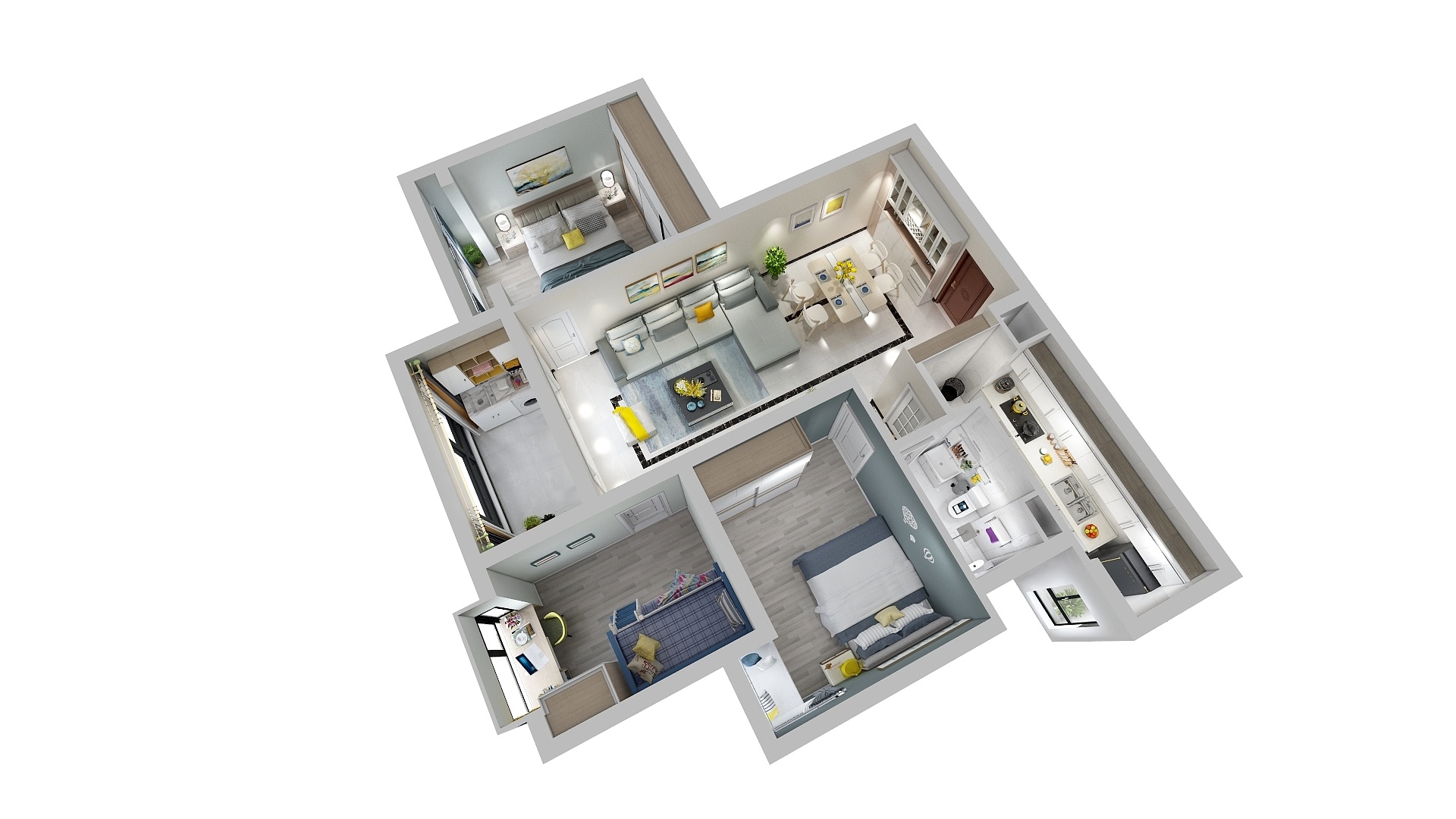 普翠18314465385-海伦国际2座2703最终修改-装修设计方案