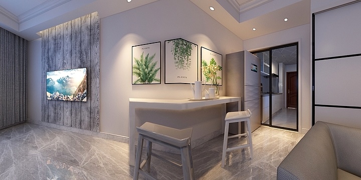 设计师刘郁-中华广场王美女-装修设计方案