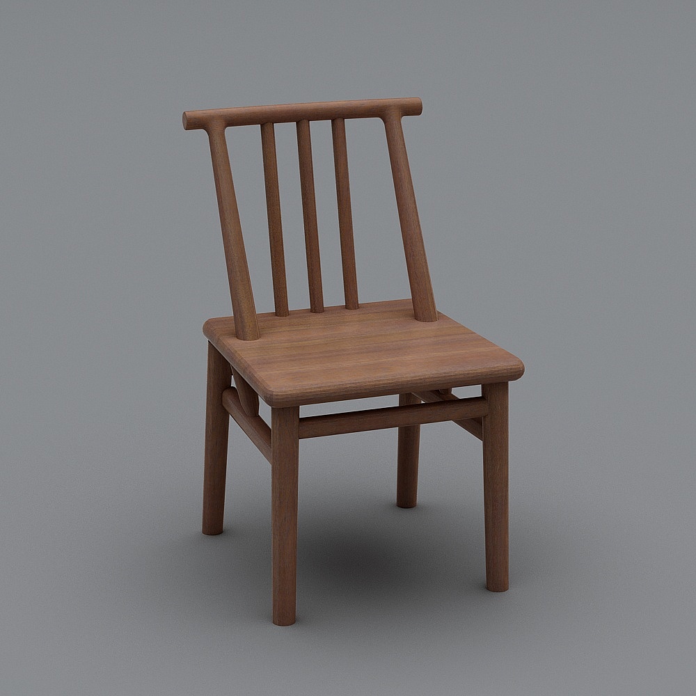 HT-CY02A餐椅3D模型