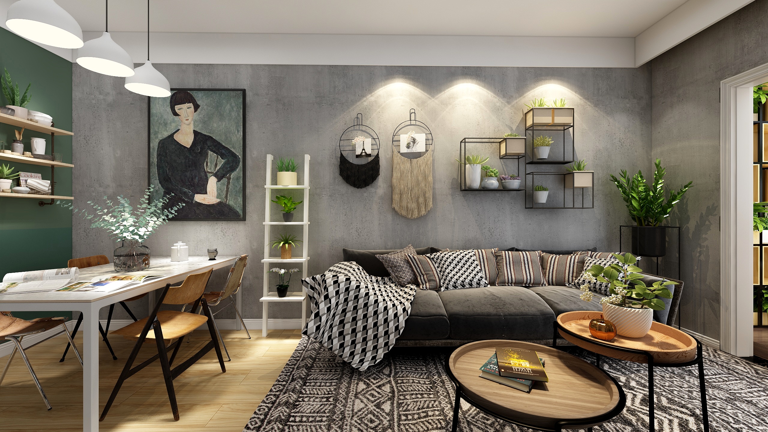 PANKEJUN-87方北欧两居装修效果图