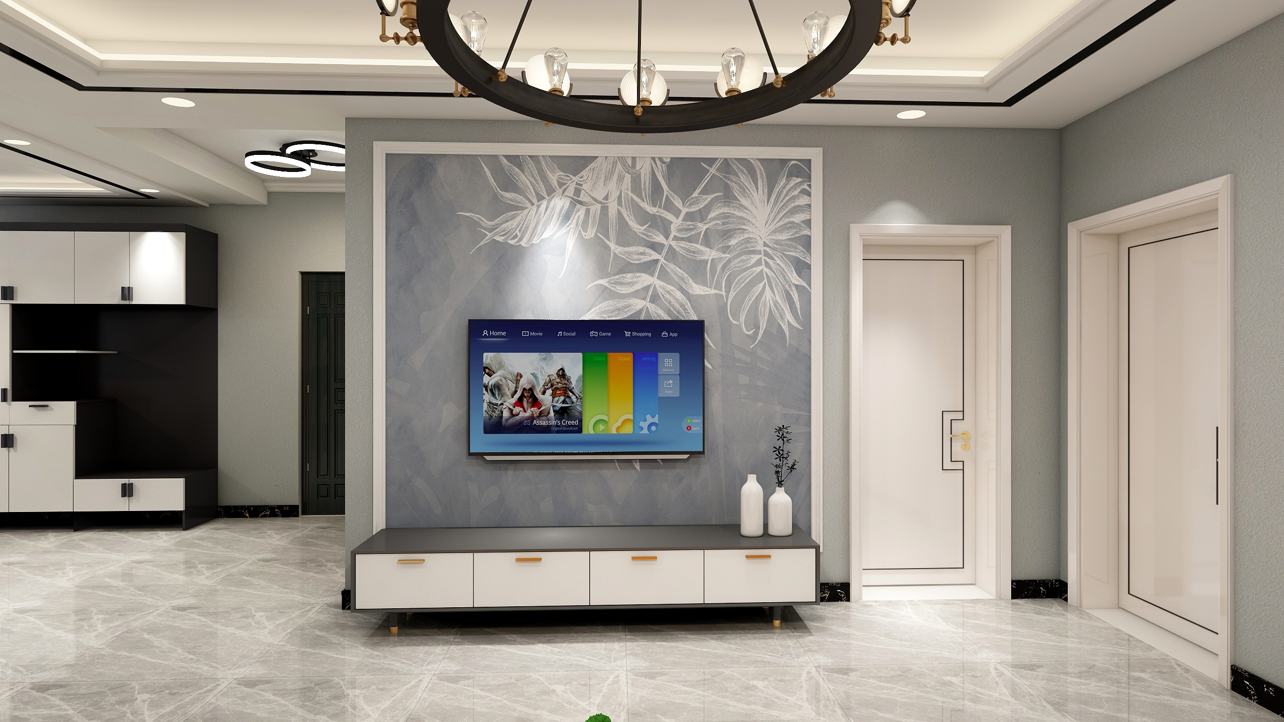 爱极致空间设计-恒宇社区2号2单302栋平面图及-装修设计方案