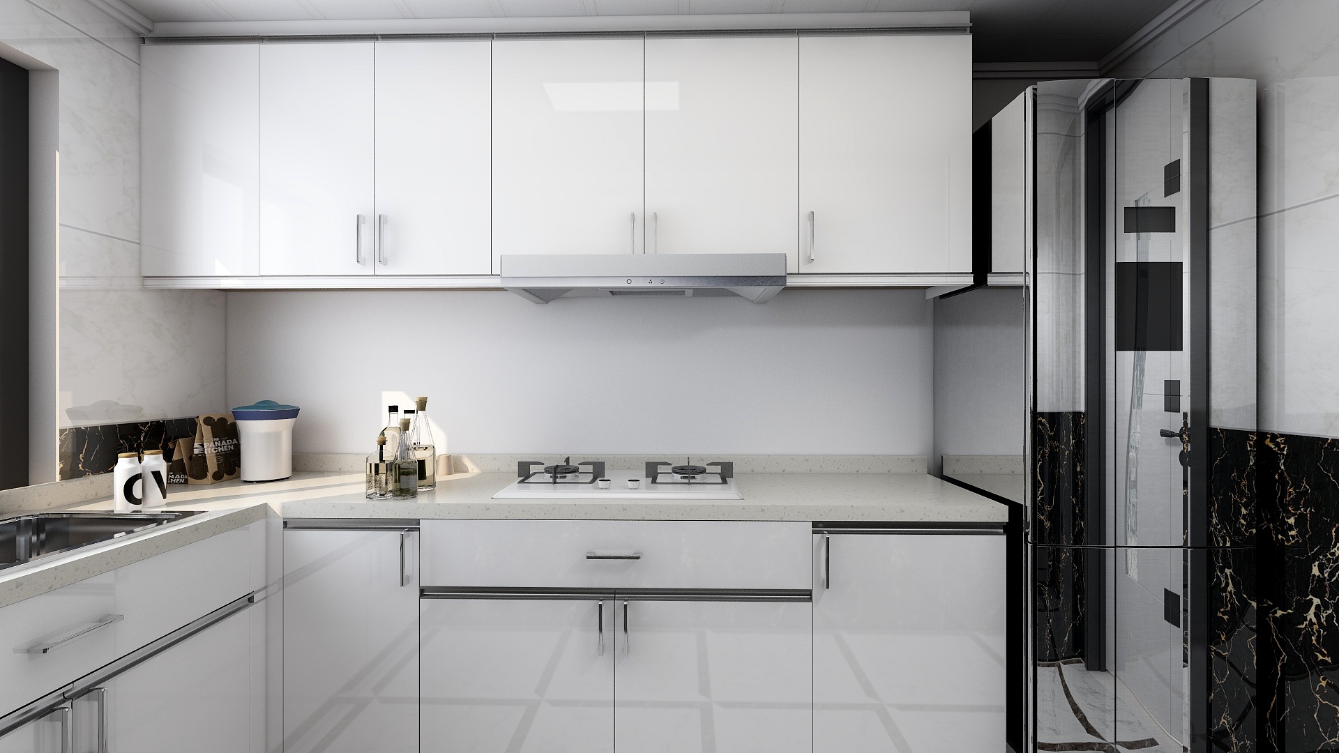 田佳洪-140方现代两居装修效果图