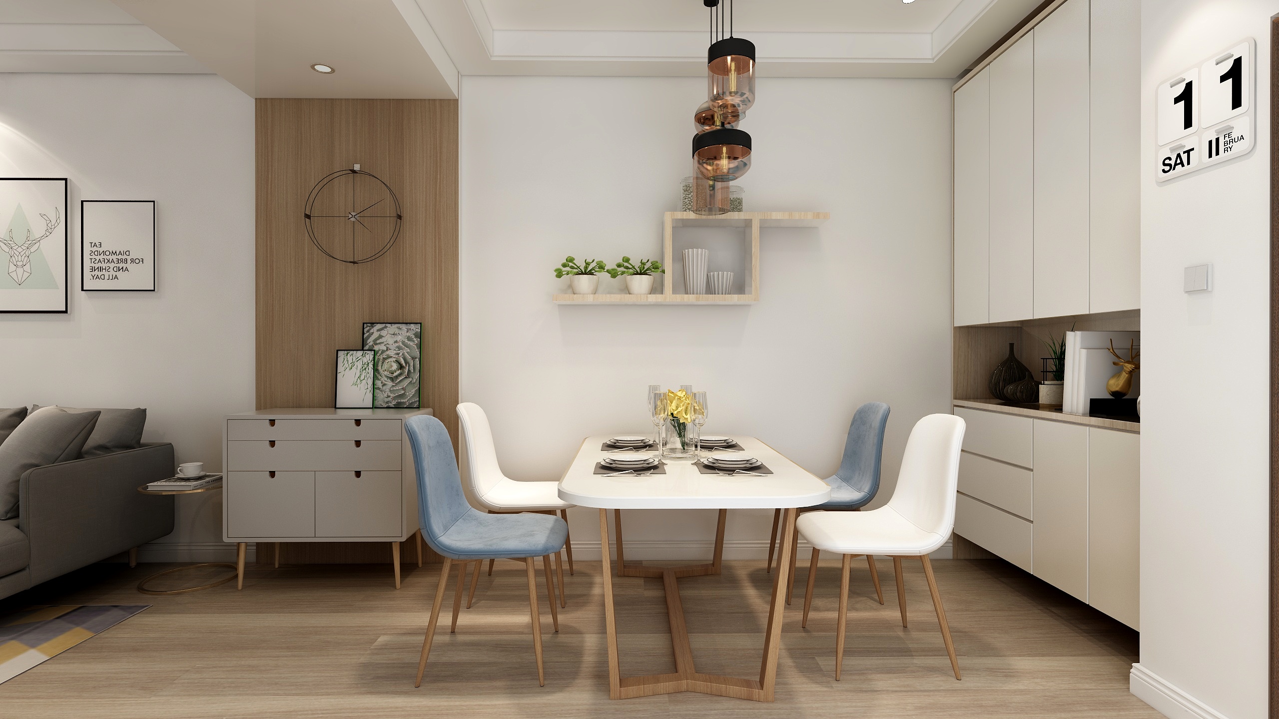 天又设计郑州独立设计师-B3户型--榕园-装修设计方案