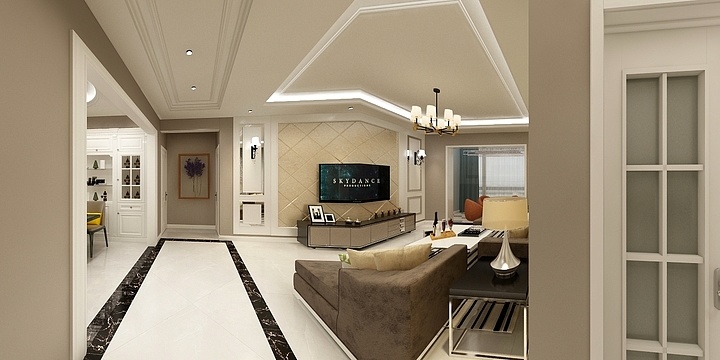 龙家装设计工作室-临洮现代套色-装修设计方案