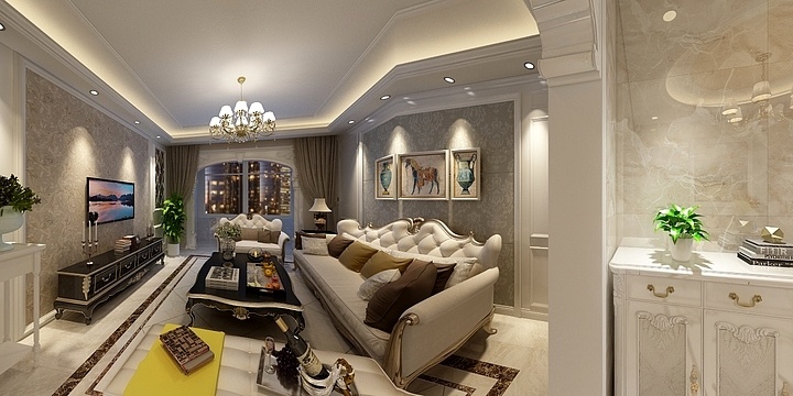 程元-紫御澜湾145.23㎡9#A户型3室2厅2卫1厨-装修设计方案