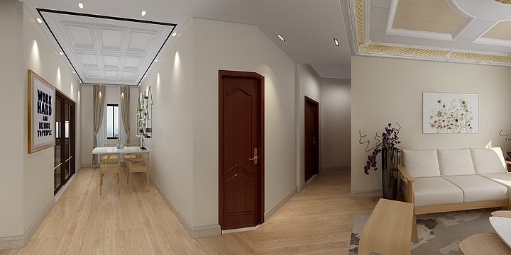 于法越-财富绿道丹庭93.00㎡北欧风-装修设计方案