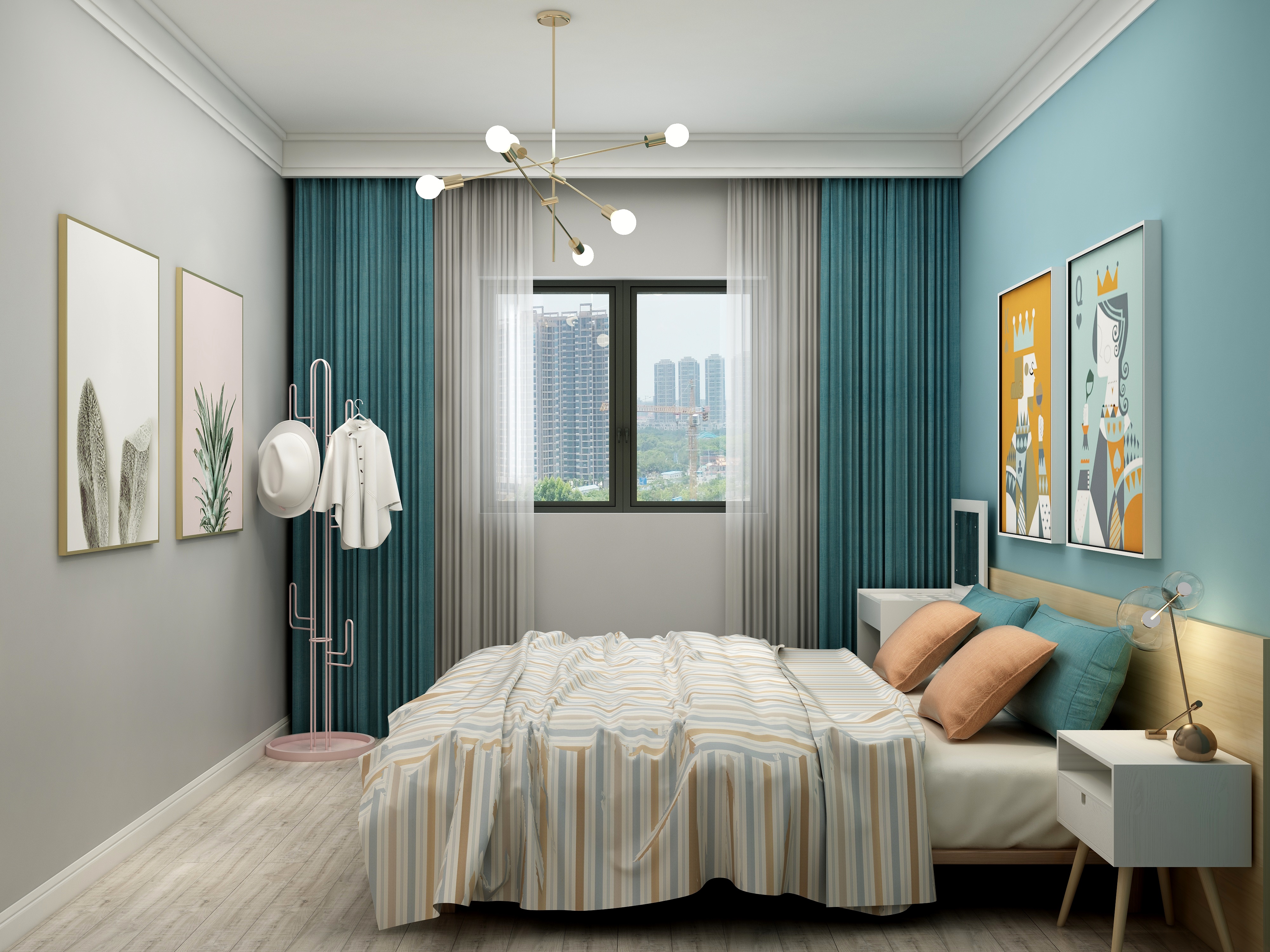 庄育霖-北欧-温州瑞安长春花园装修效果图