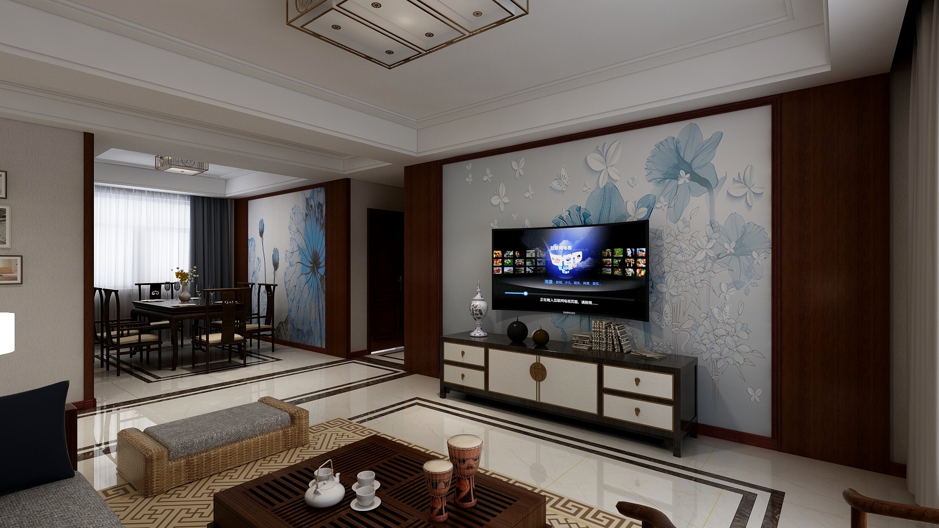 淄博苏苏-龙泰苑新中式设计方案-装修设计方案