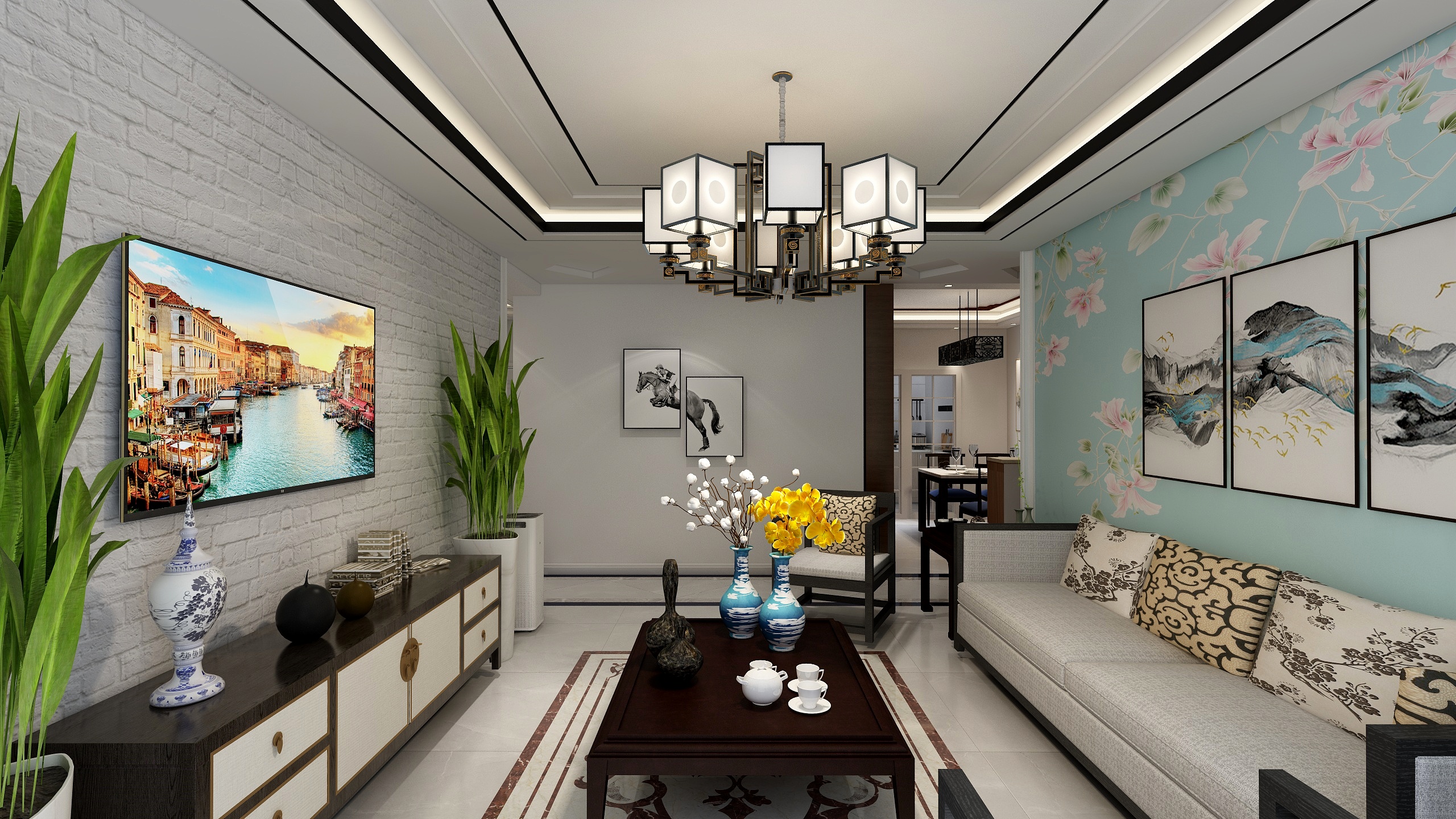 刘庆健-正商城裕园五号院138平方精装带家具效果图-装修设计方案