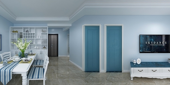 张济生-广华新城80平地中海-装修设计方案