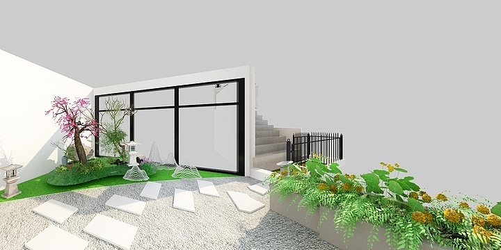 空间规划师王工-悦禧国际山庄泉塘雅舍7-2花园-装修设计方案