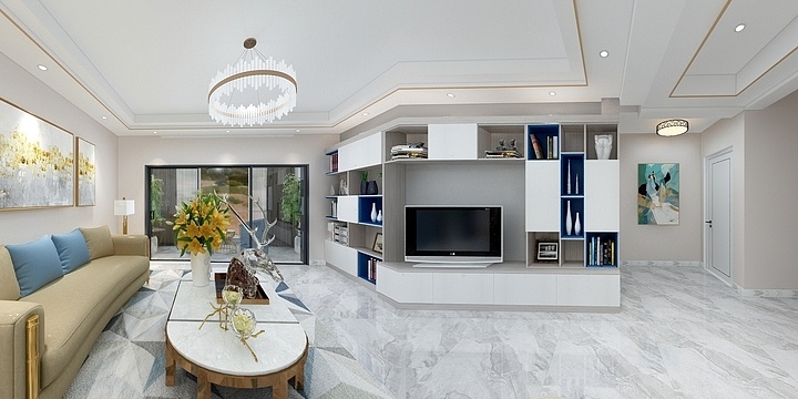 G蔡国庆-江山尚品3房-轻奢-装修设计方案