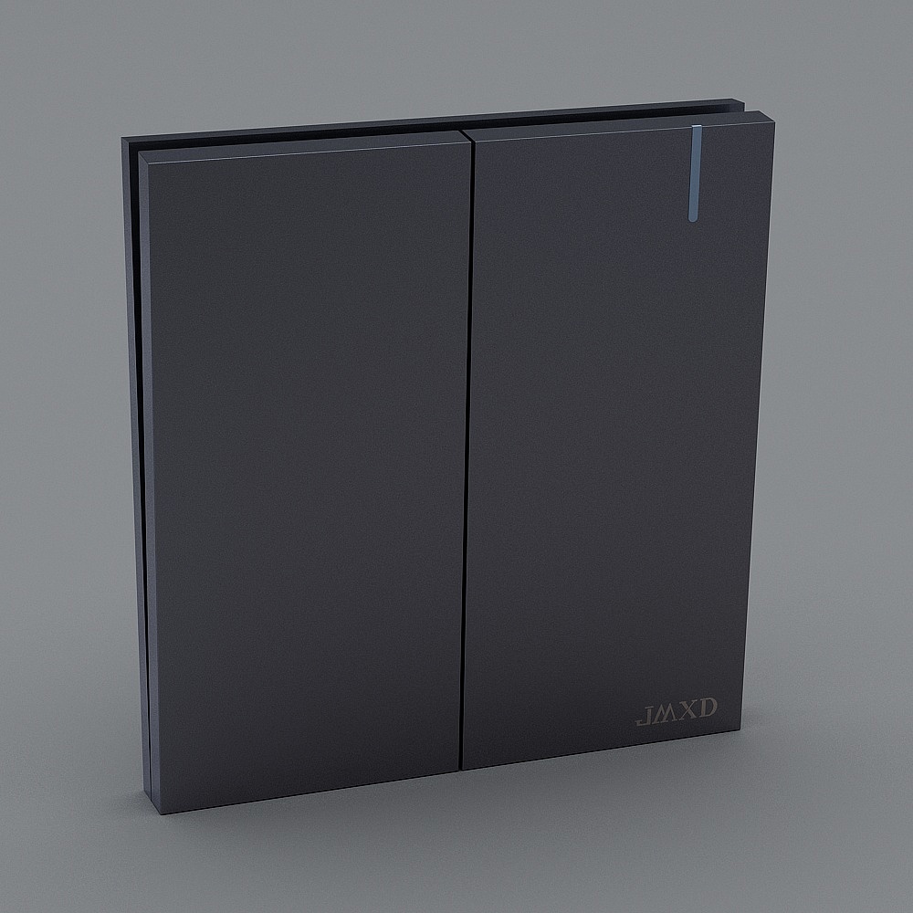极美照明-开关-JM-A9-23D模型
