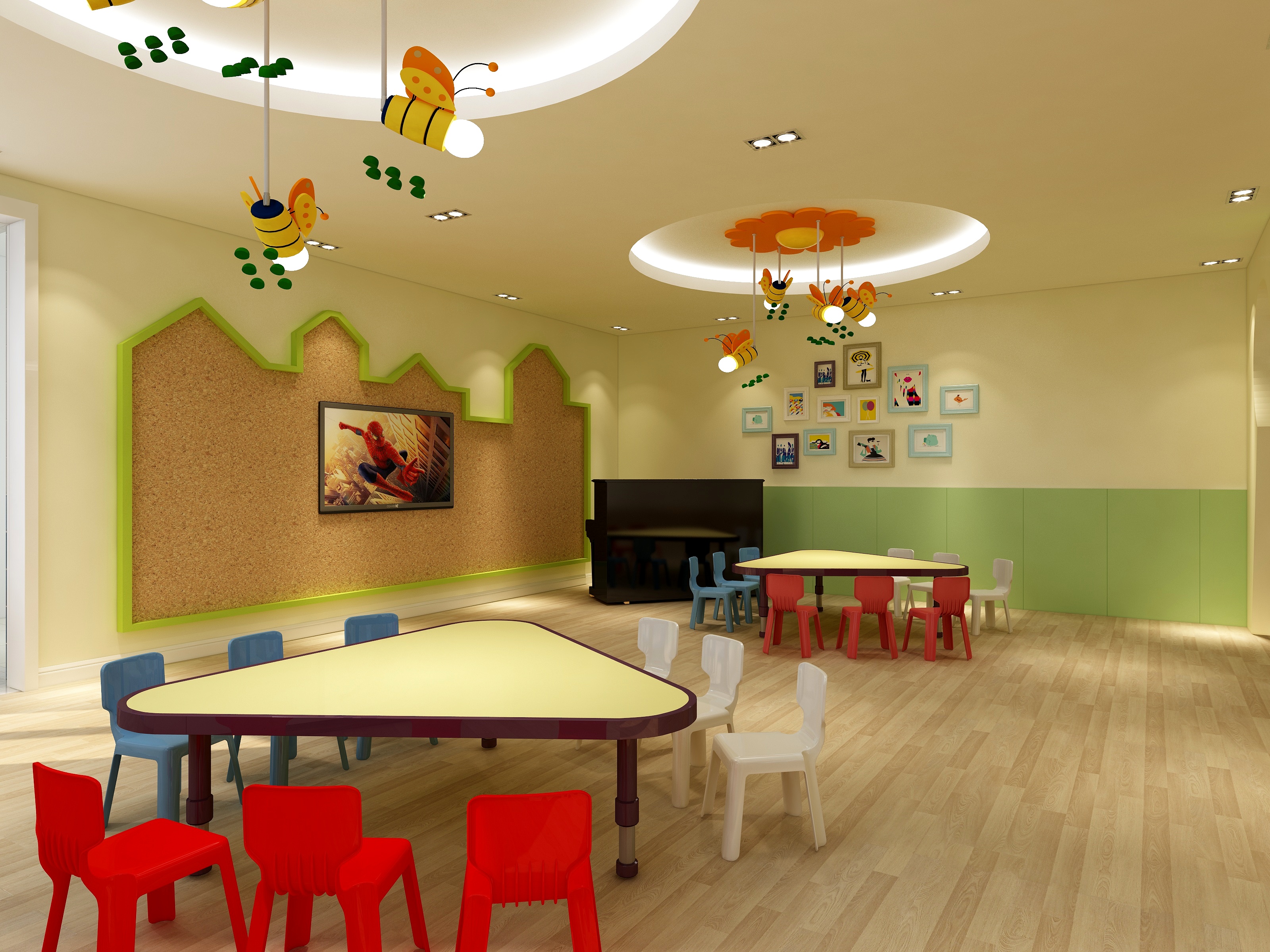 张晶晶-焦作幼儿园教室2-装修设计方案