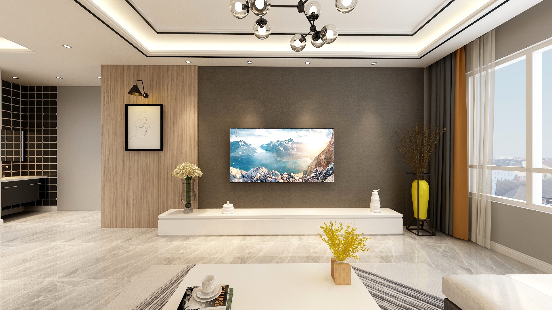 莫兰蒂的辉-现代混搭120平方-装修设计方案