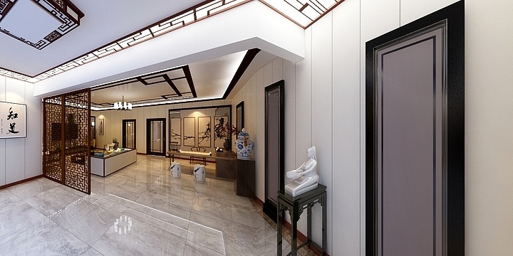涂雨帆CPhe-尺八郭总二楼中式-装修设计方案