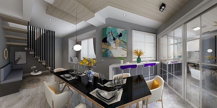 凯瑞19962366650-明中龙祥家园复式-装修设计方案