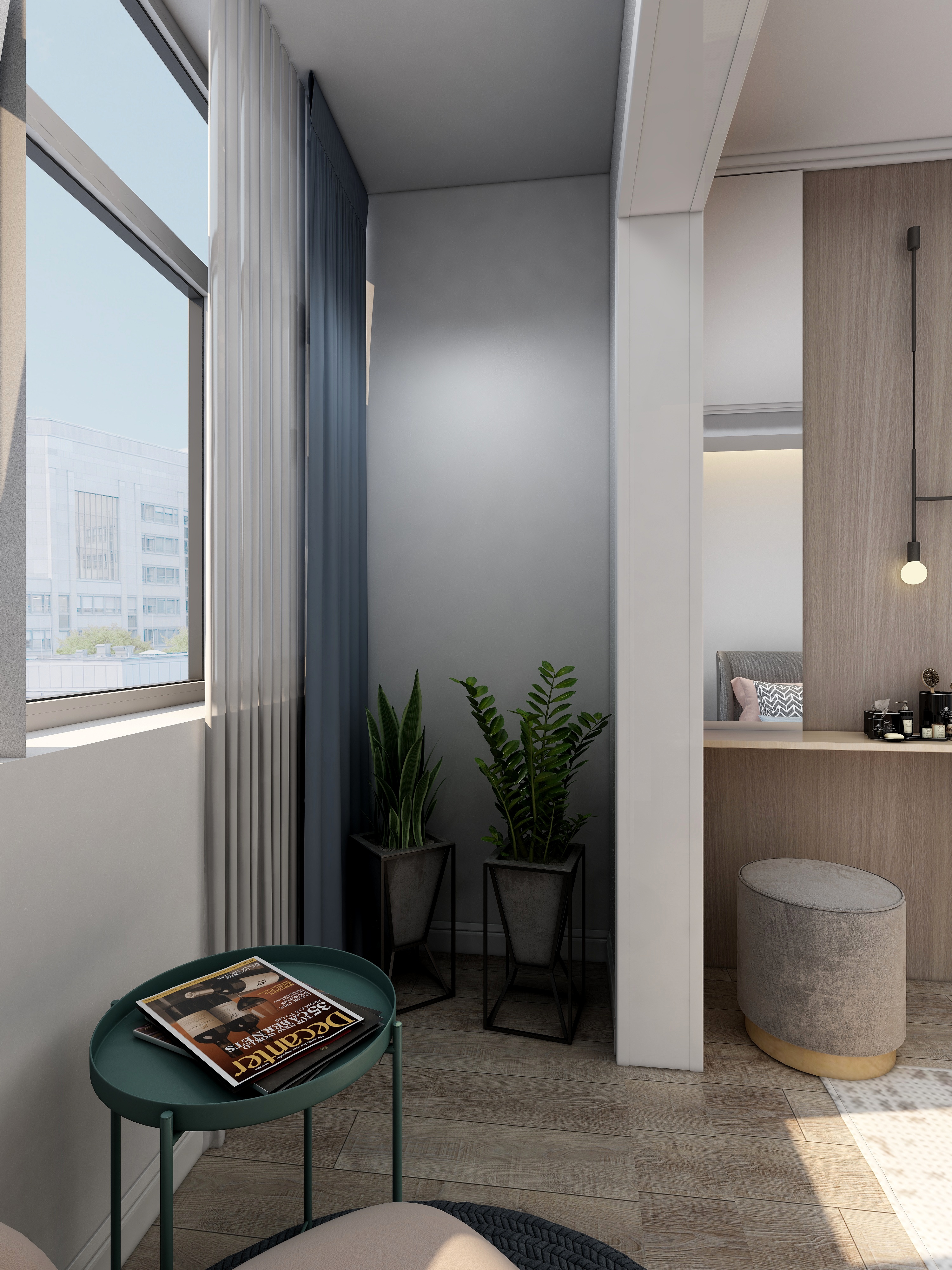 李青越-《三室现代简约》装修效果图