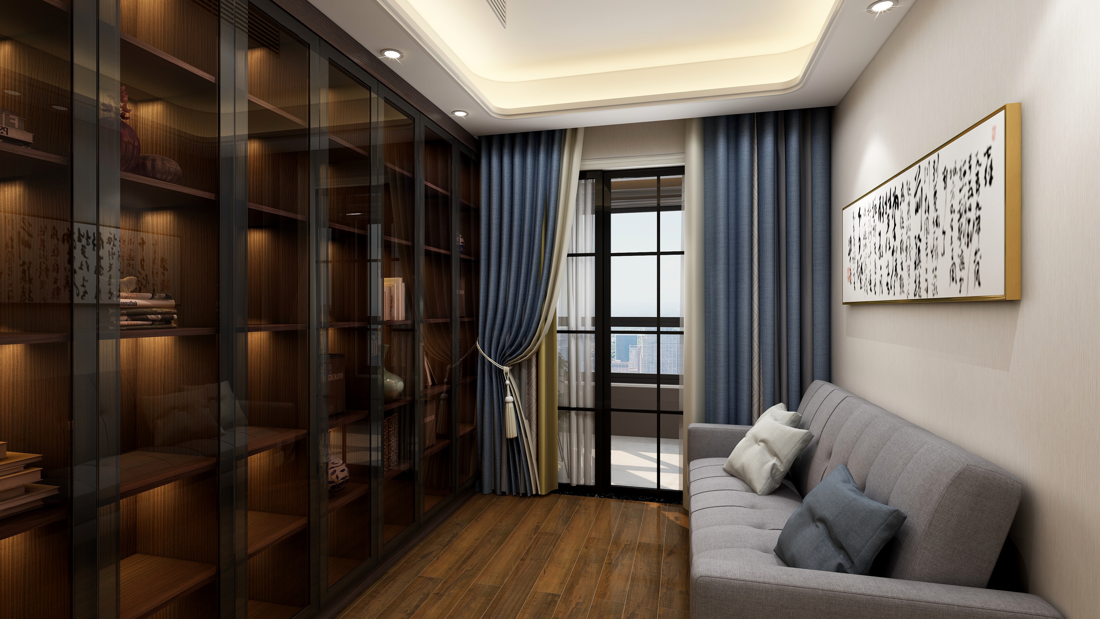 湛智华-美式轻奢155平4房装修效果图