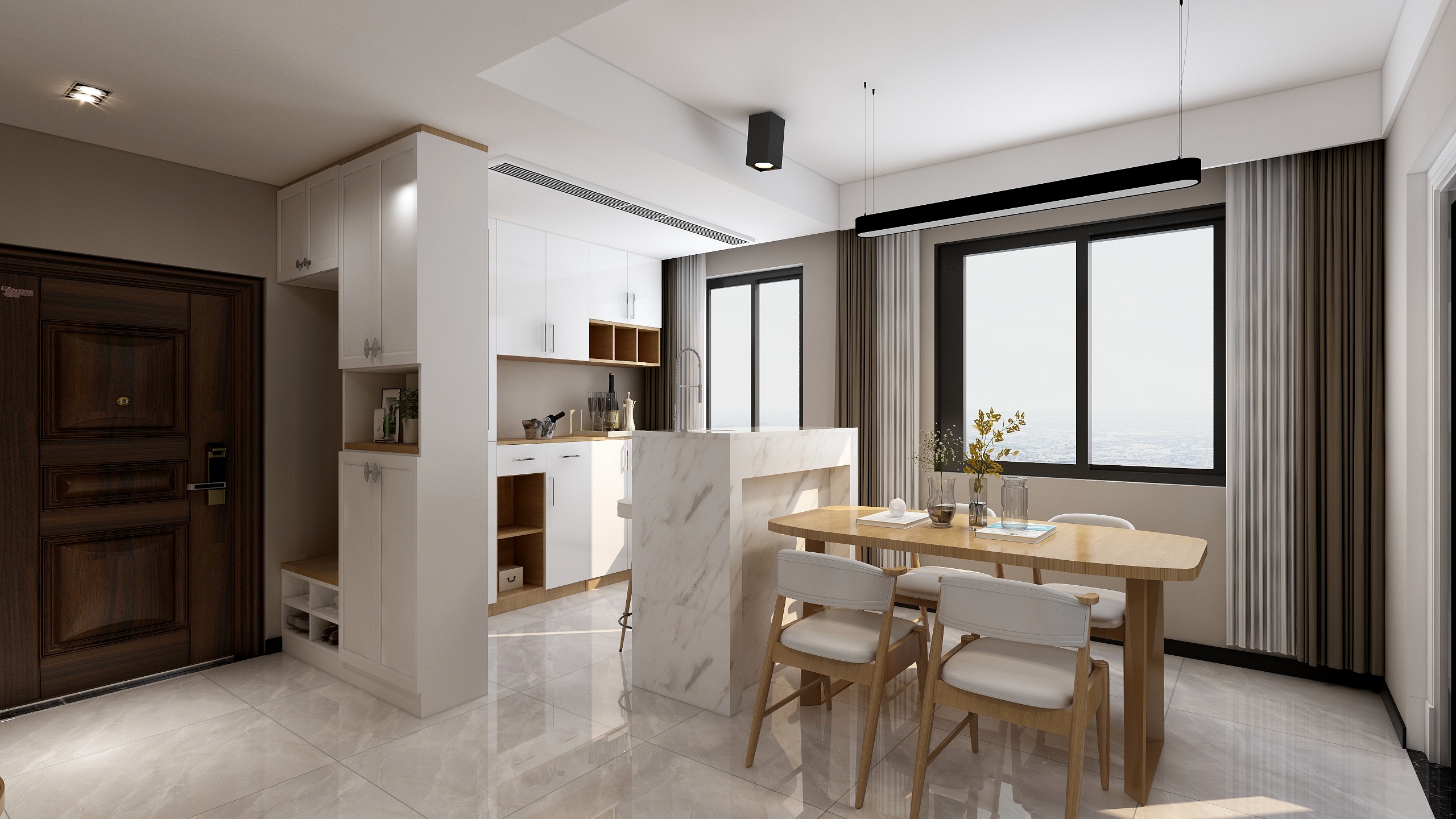 ART义冲-国宝香泊湾132极简风-装修设计方案