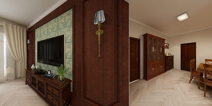 奥家装饰设计13554224928-十里景秀12栋2903室（简美风格）-装修设计方案