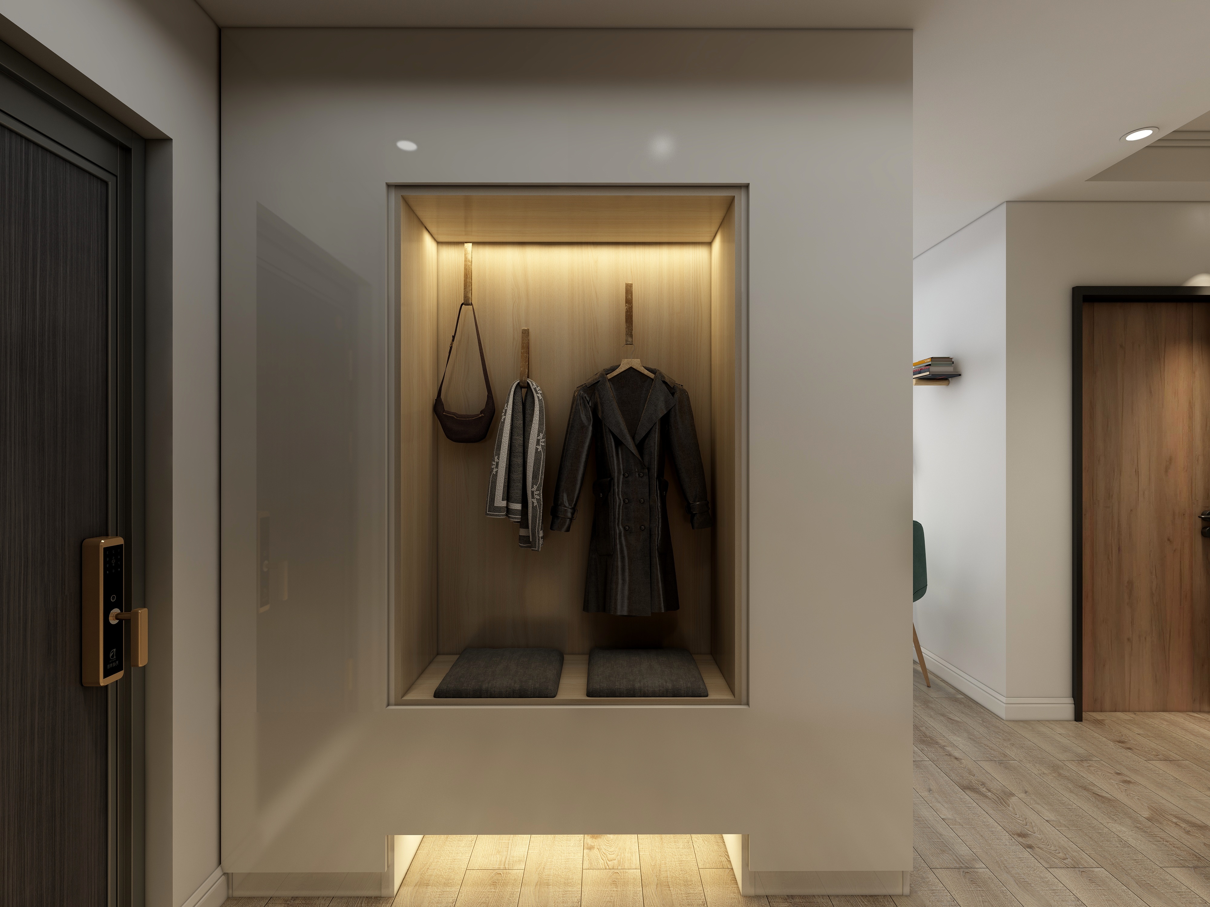 李青越-《三室现代简约》装修效果图