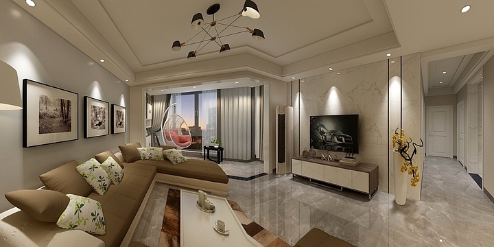 A光头强-蓉湖御景3栋03户型--浩晨装饰一站式家装定制刘美女简约风格-装修设计方案