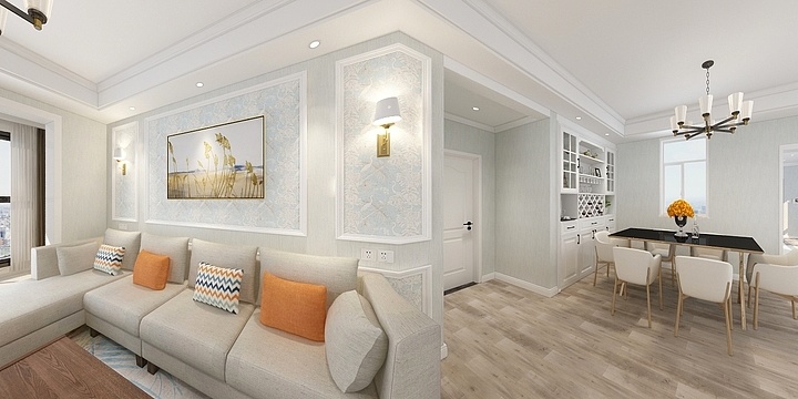 夏文-惠福园801现代简约风格-装修设计方案