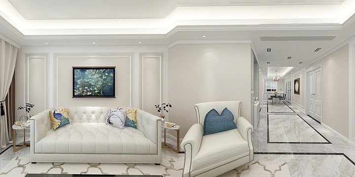 亿汇-江南大院D1简欧143-装修设计方案