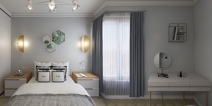 有朝設計事務所-金华丽苑9栋22-9方案一-装修设计方案