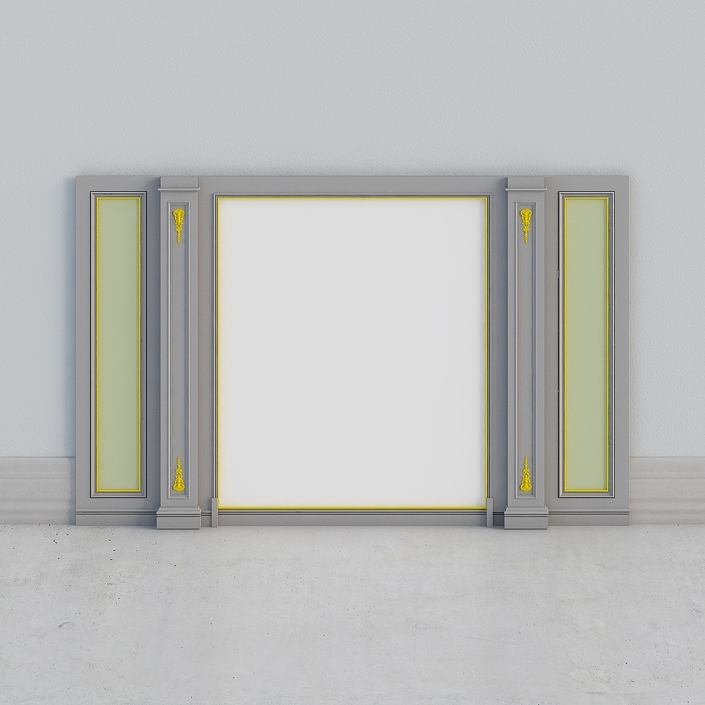 电视墙3d模型下载_背景墙3d模型下载_免费3dmax模型库-酷家乐