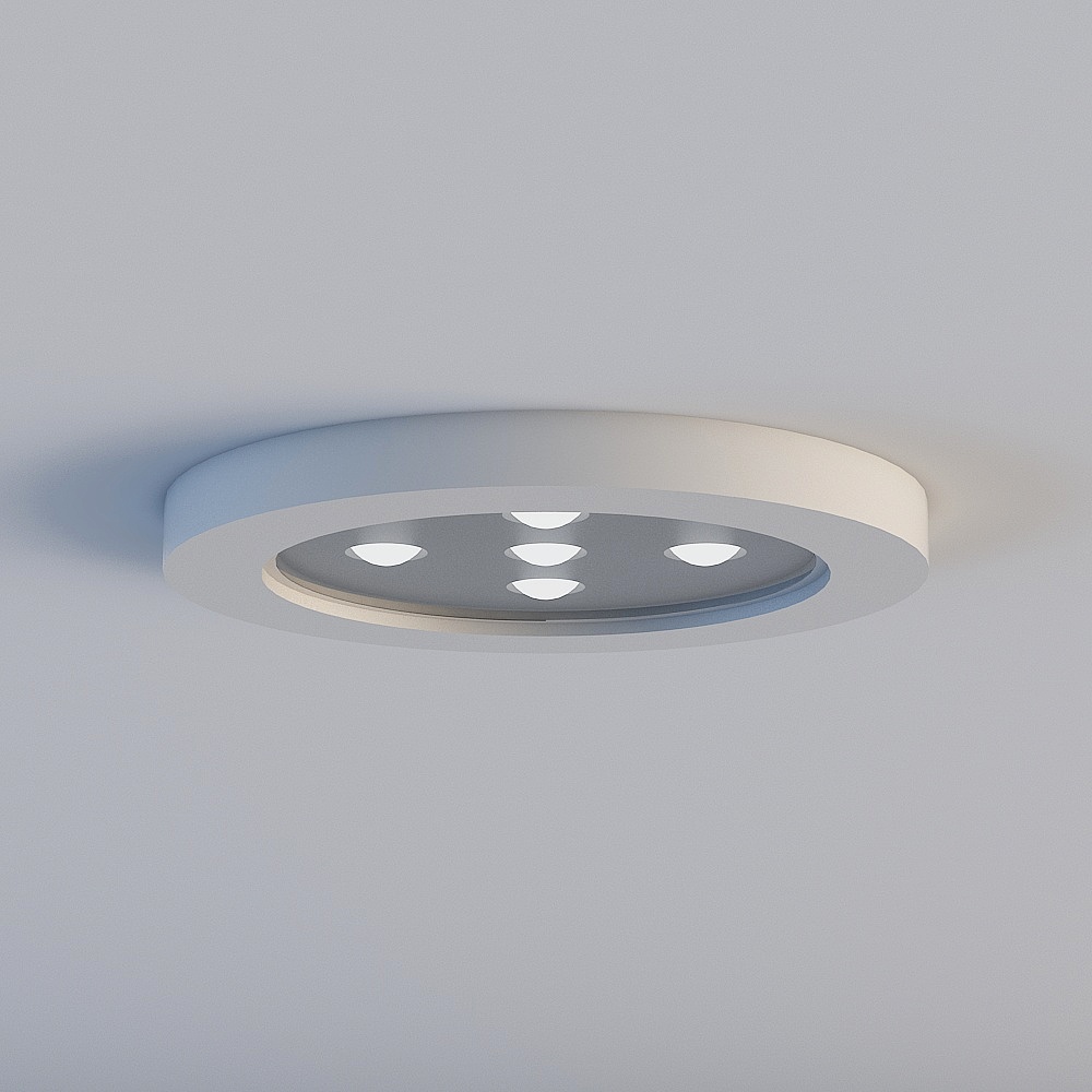 dt内嵌筒灯-101-灯珠-银色3D模型