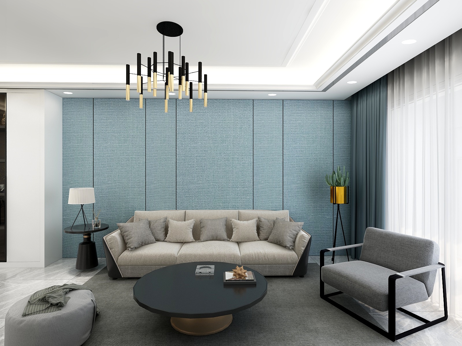 西安晶宝华杉-现代轻奢-装修设计方案