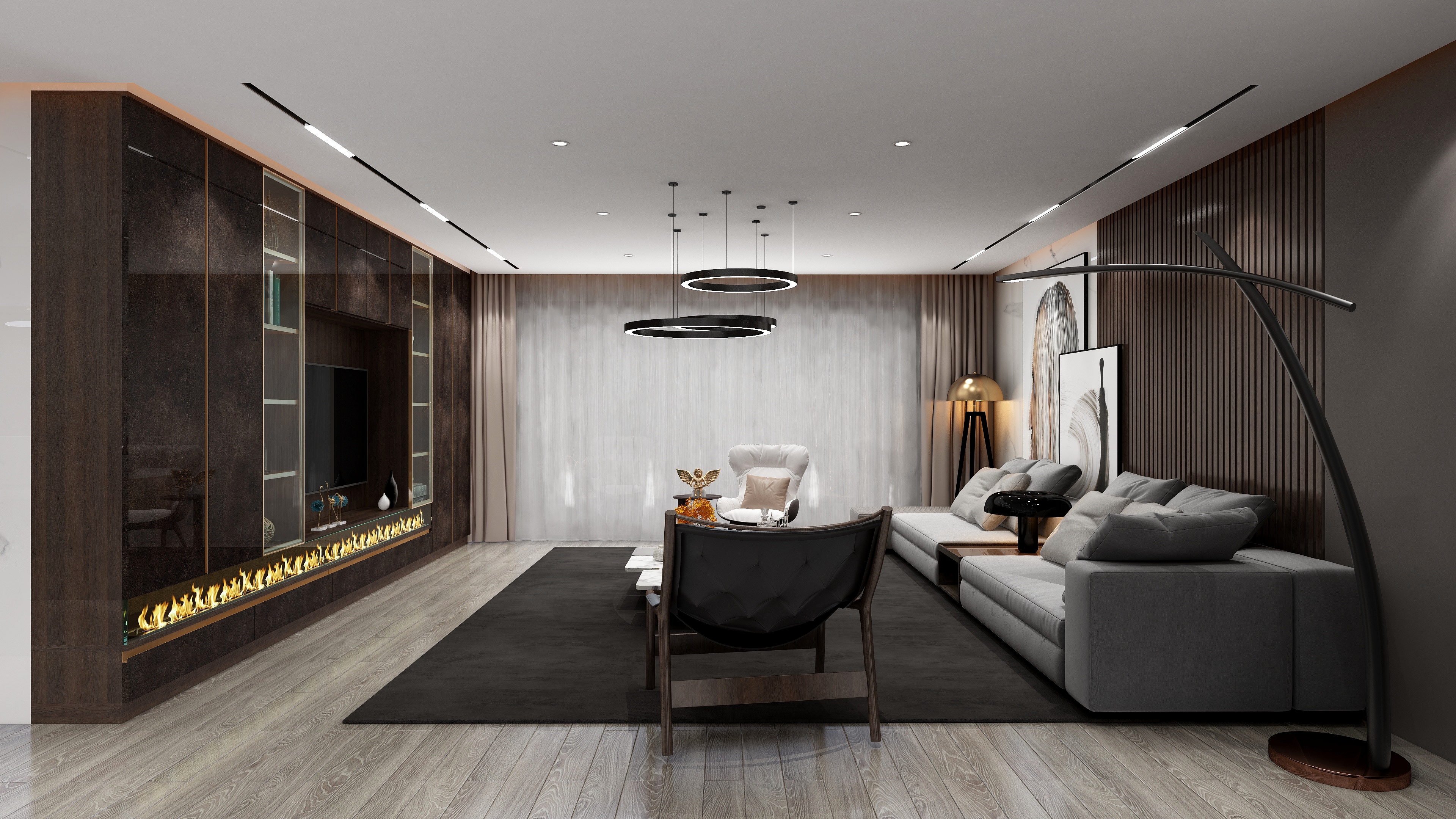 布凡设计1-意式极简《纪梵希》装修效果图