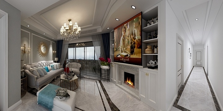 设计1688-运河一号简欧7单元604-装修设计方案